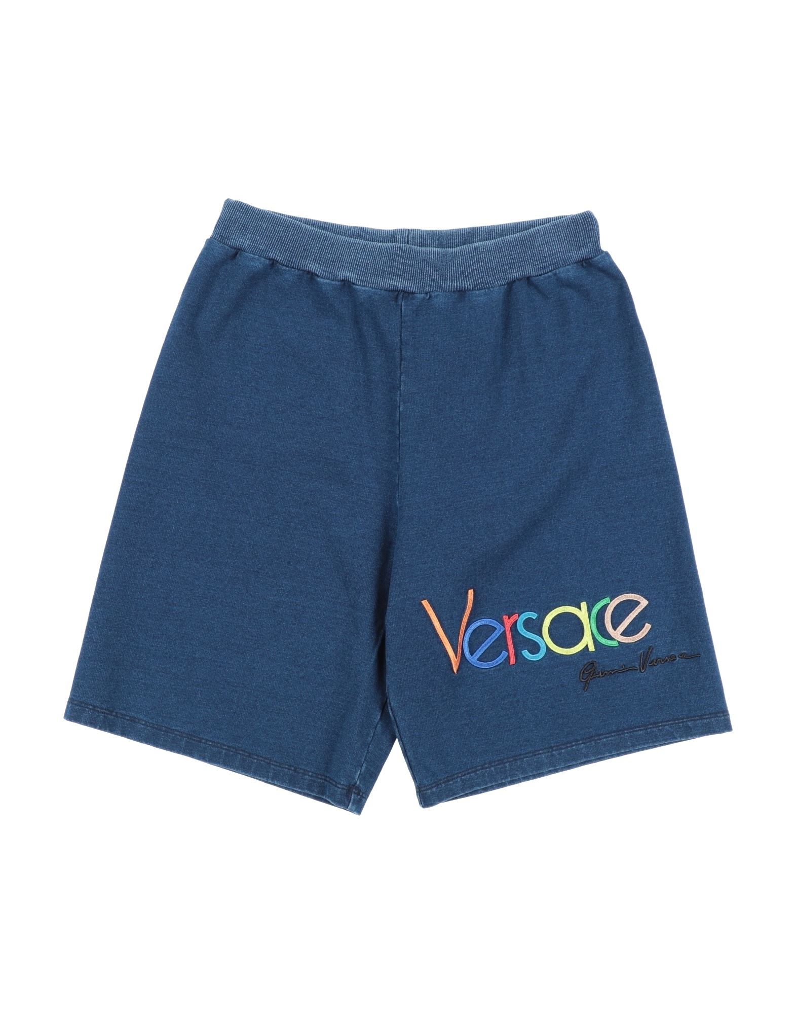 Versace Young Kids'  Toddler Boy Shorts & Bermuda Shorts Midnight Blue Size 6 Cotton, Elastane, Polyester