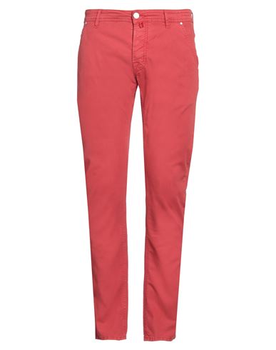 JACOB COHЁN JACOB COHЁN MAN PANTS TOMATO RED SIZE 34 COTTON, POLYESTER, ELASTANE 