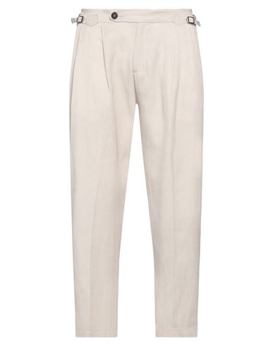 By And Man Pants Light Grey Size 38 Viscose, Linen