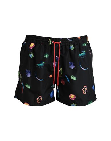 Shop Paul Smith Man Swim Trunks Black Size S Recycled Polyester, Polyester