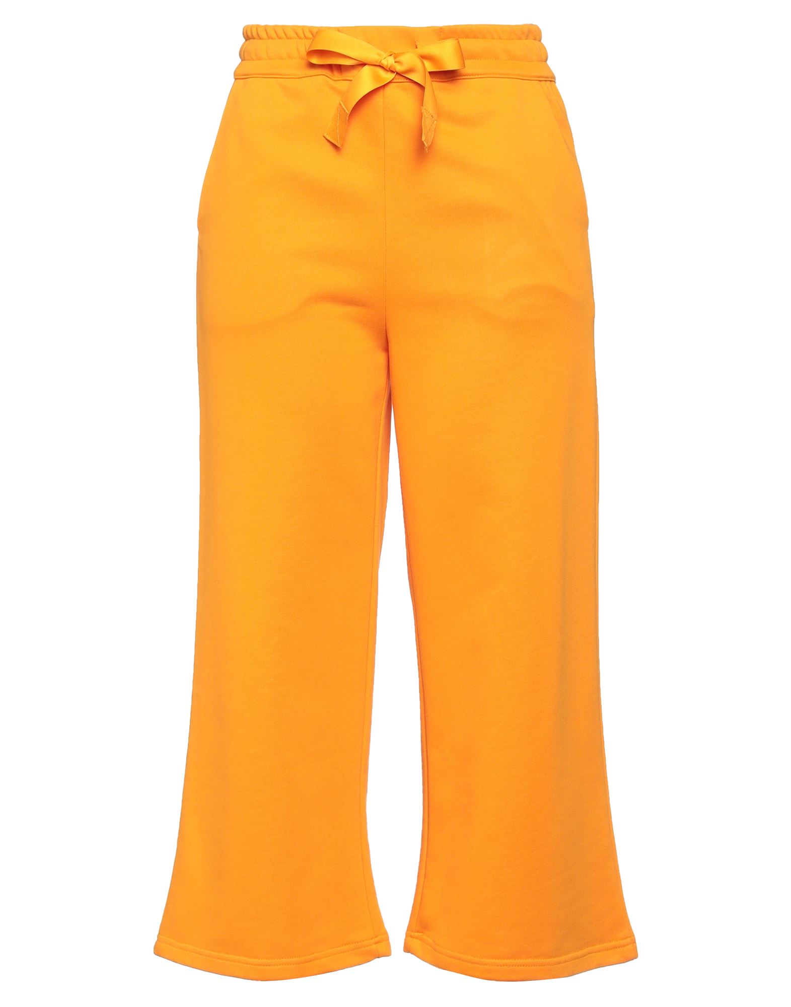 Emma & Gaia Red Cropped Pants In Orange