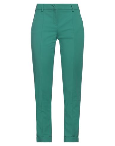 Angelo Marani Woman Pants Green Size 10 Cotton, Polyamide, Elastane