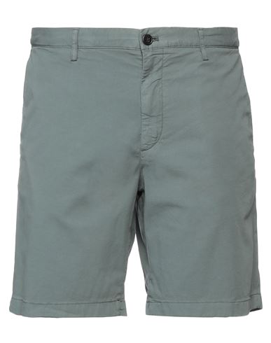 Theory Man Shorts & Bermuda Shorts Dark Green Size 36 Cotton, Elastane