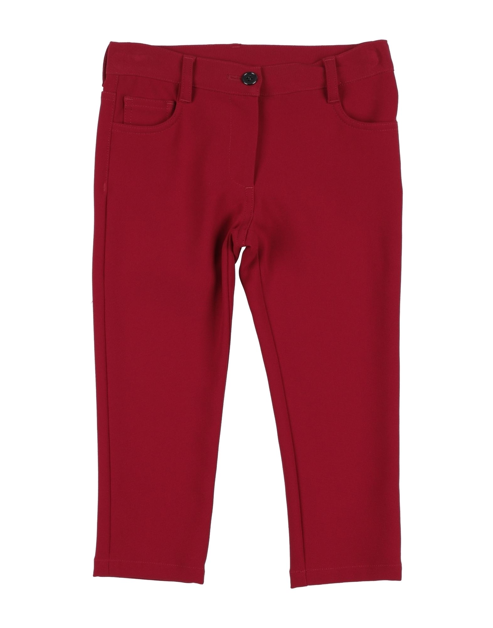 Dolce & Gabbana Kids'  Toddler Girl Pants Burgundy Size 3 Viscose, Acetate, Eco Polyester In Red