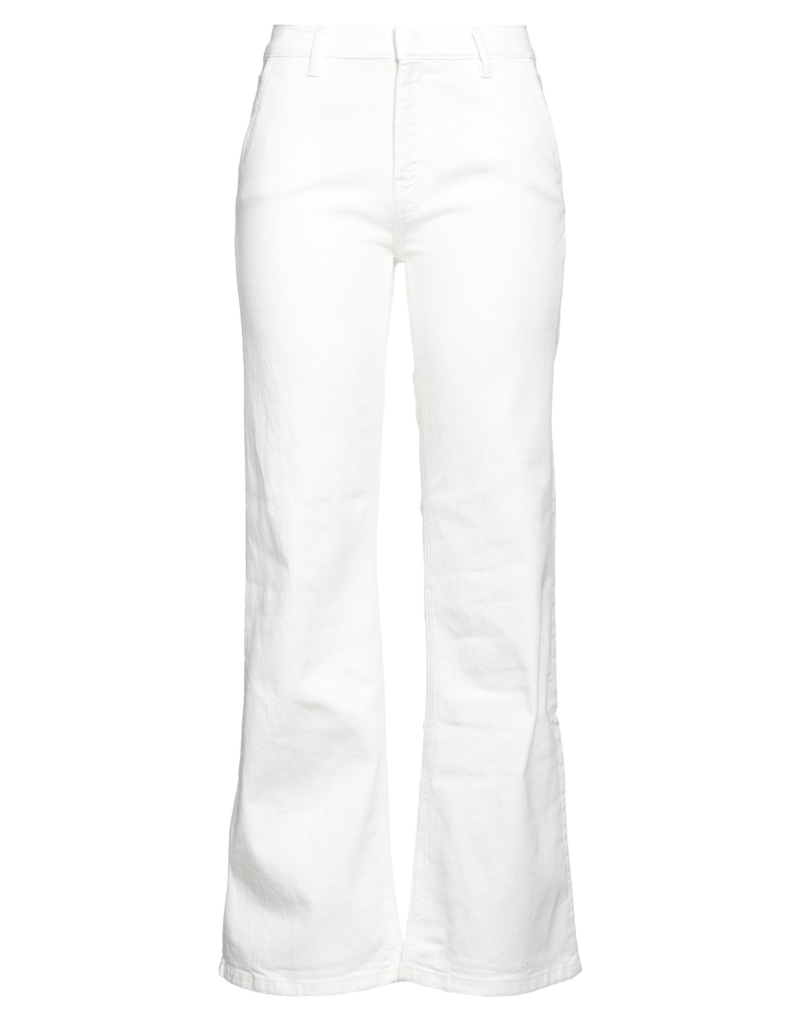 Shop 10.11 Studios Woman Jeans Ivory Size 30 Cotton, Elastane In White