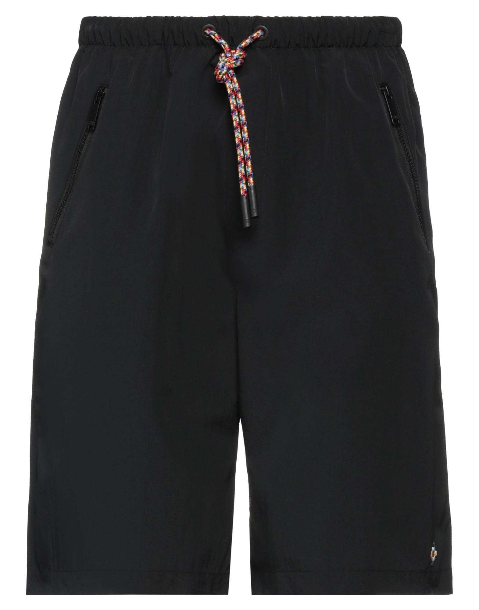 Shop Marcelo Burlon County Of Milan Marcelo Burlon Man Shorts & Bermuda Shorts Black Size L Polyamide