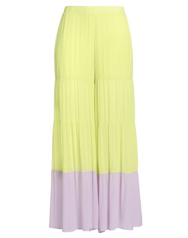 Sfizio Studio Woman Pants Light Green Size 12 Viscose In Multi