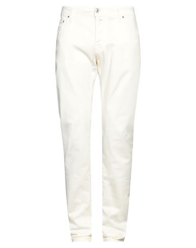 Jacob Cohёn Man Pants Ivory Size 33 Cotton, Lyocell, Elastane In White