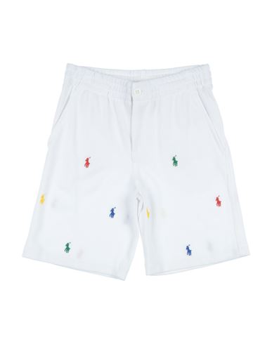 Polo Ralph Lauren Babies'  Polo Prepster Cotton Mesh Short Toddler Boy Shorts & Bermuda Shorts White Size 3 C