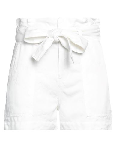 Guess Woman Shorts & Bermuda Shorts White Size M Tencel Lyocell