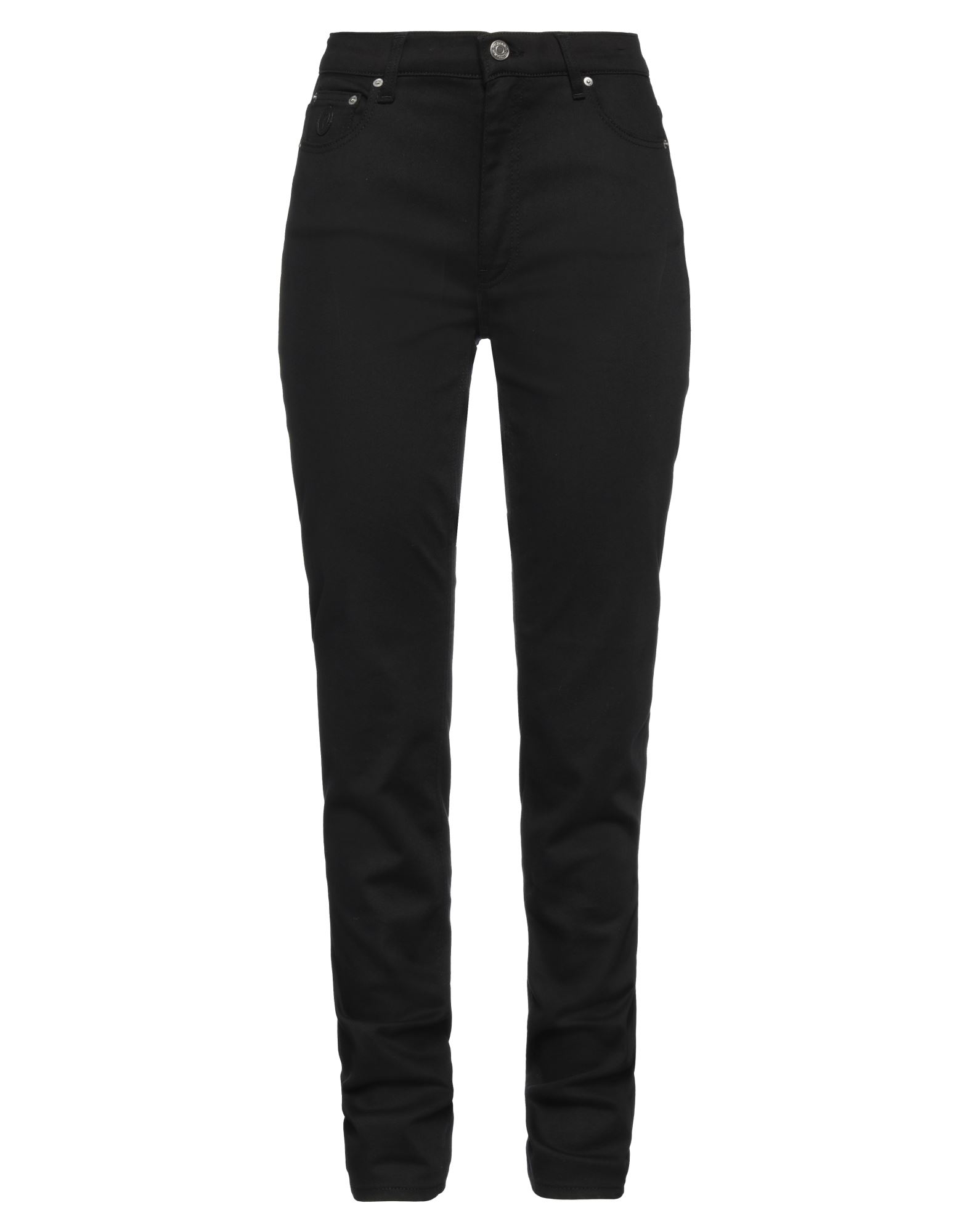 Shop Trussardi Woman Pants Black Size 28 Cotton, Lyocell, Elastane, Rubber