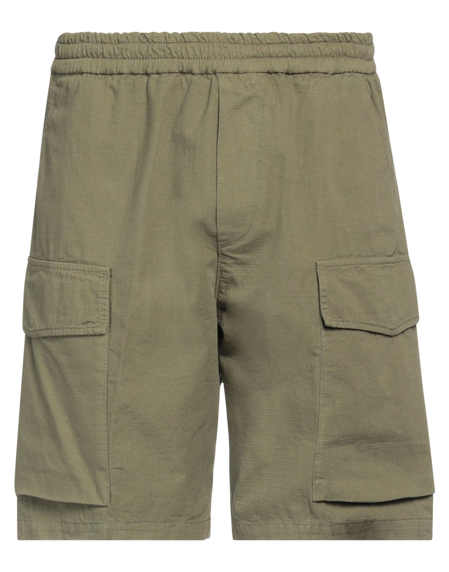 Cruna Man Shorts & Bermuda Shorts Military Green Size 36 Cotton