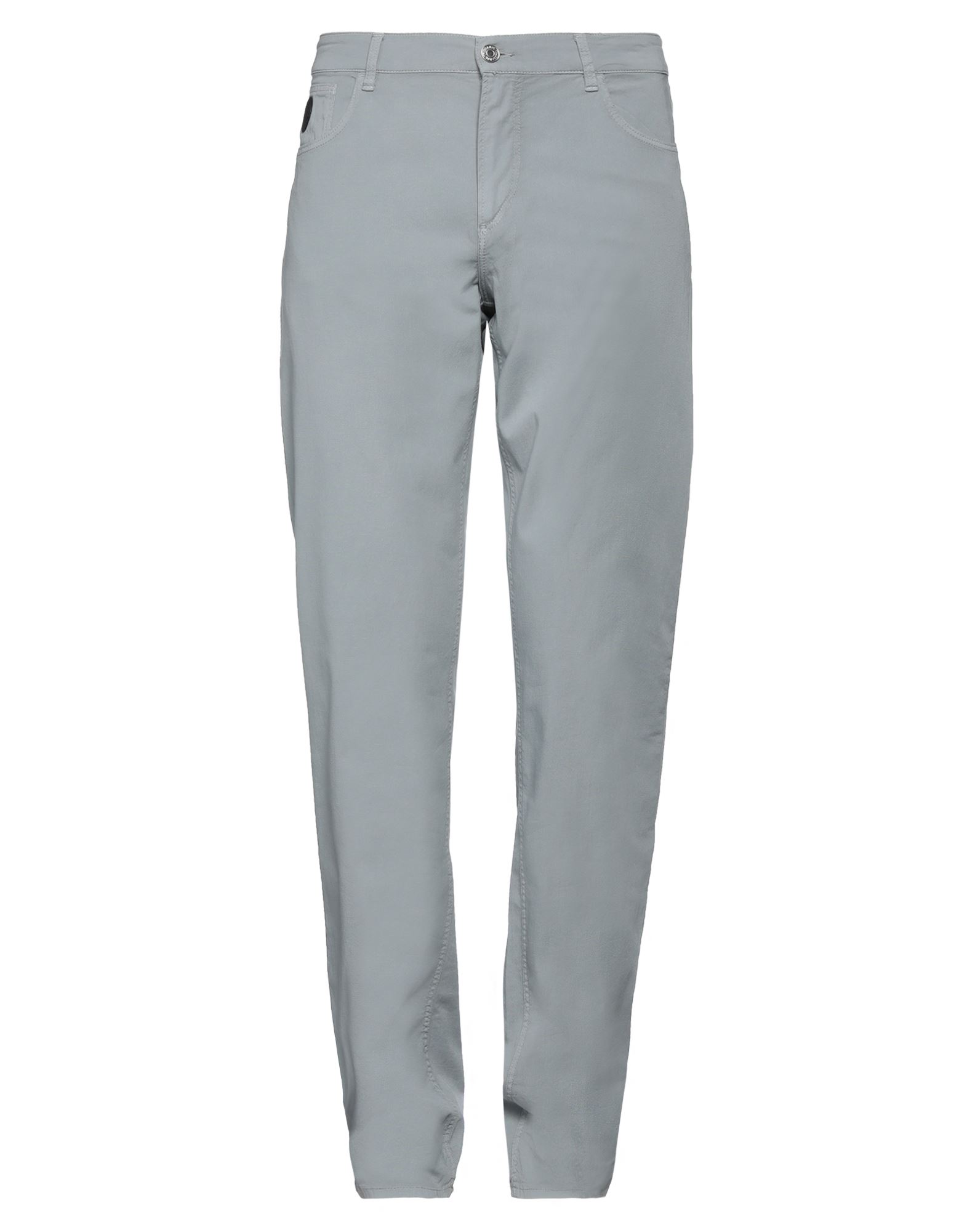 Shop Trussardi Man Pants Grey Size 32 Cotton, Elastane