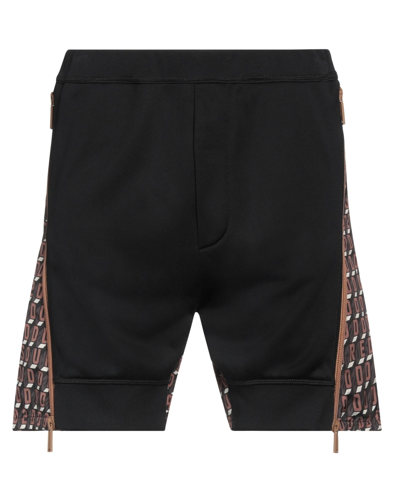 Dsquared2 Man Shorts & Bermuda Shorts Dark Brown Size S Polyamide, Cotton, Polyester