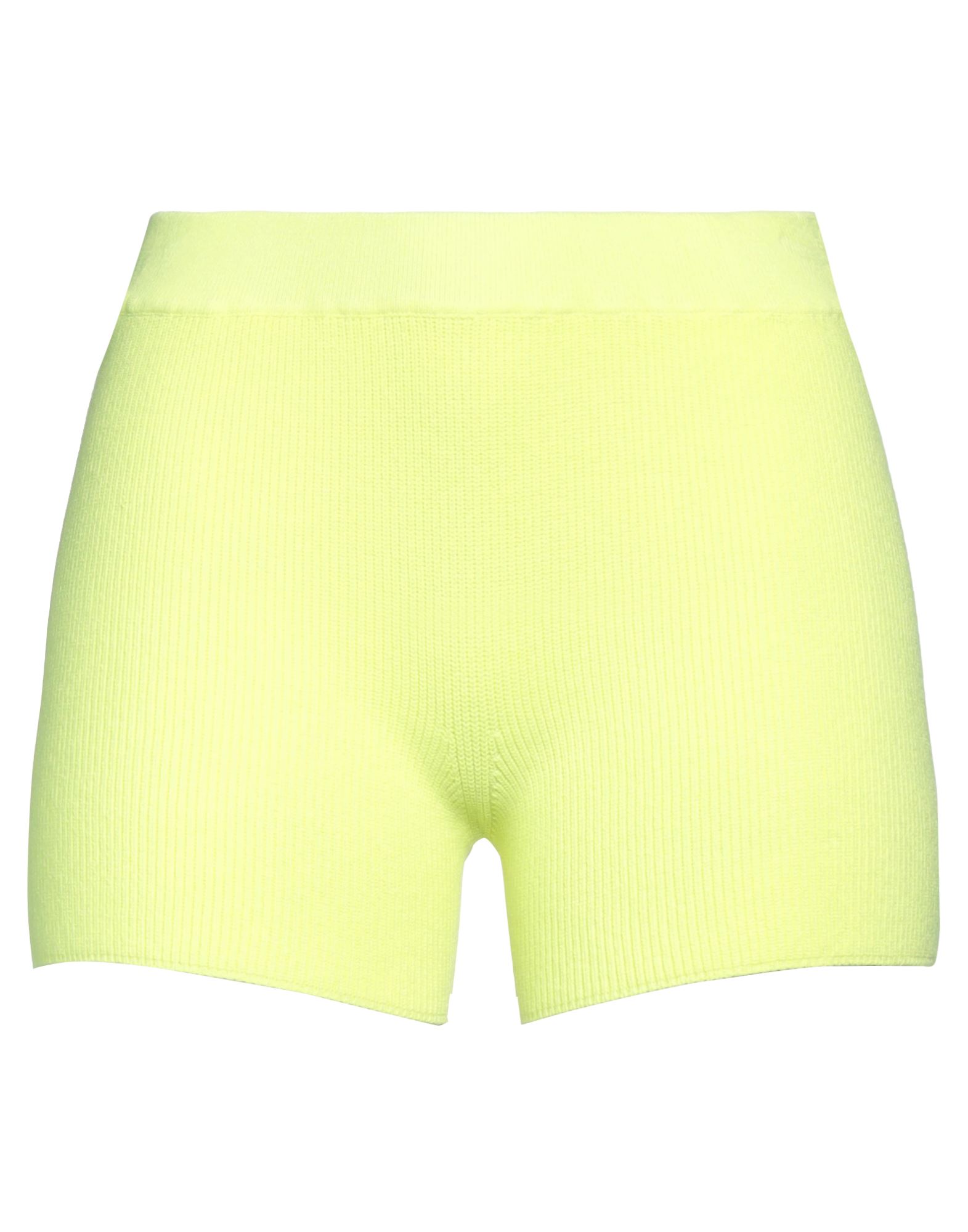 VICOLO VICOLO WOMAN SHORTS & BERMUDA SHORTS YELLOW SIZE ONESIZE VISCOSE, POLYESTER