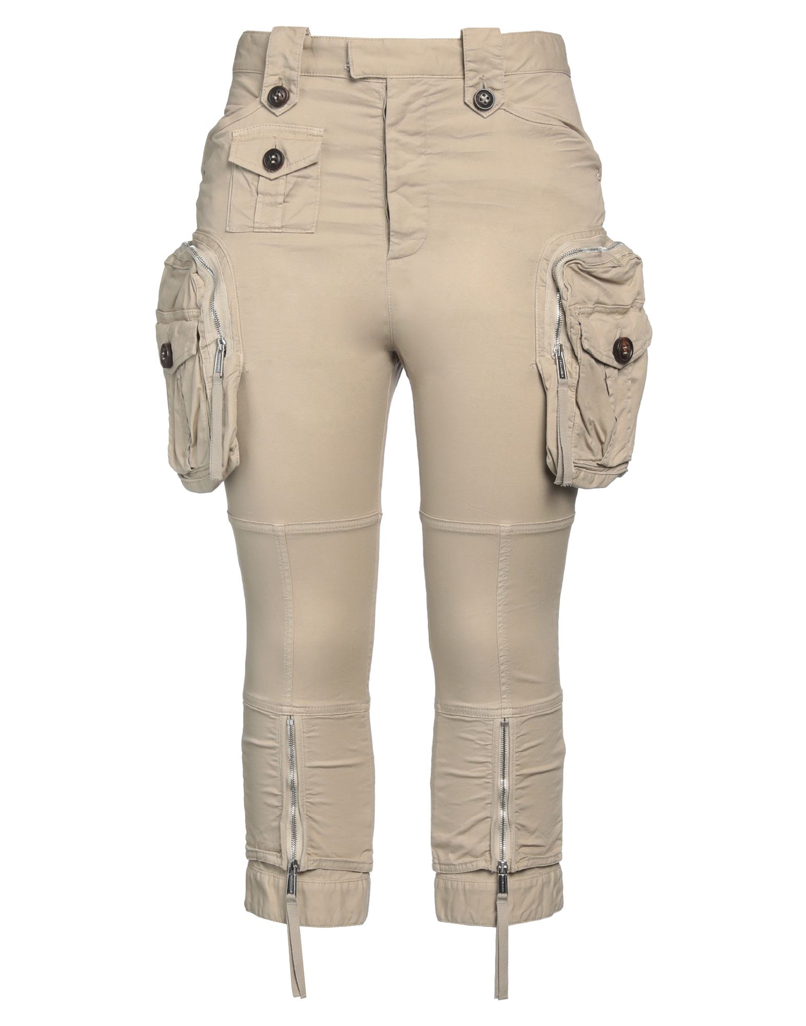 Dsquared2 Cropped Pants In Beige