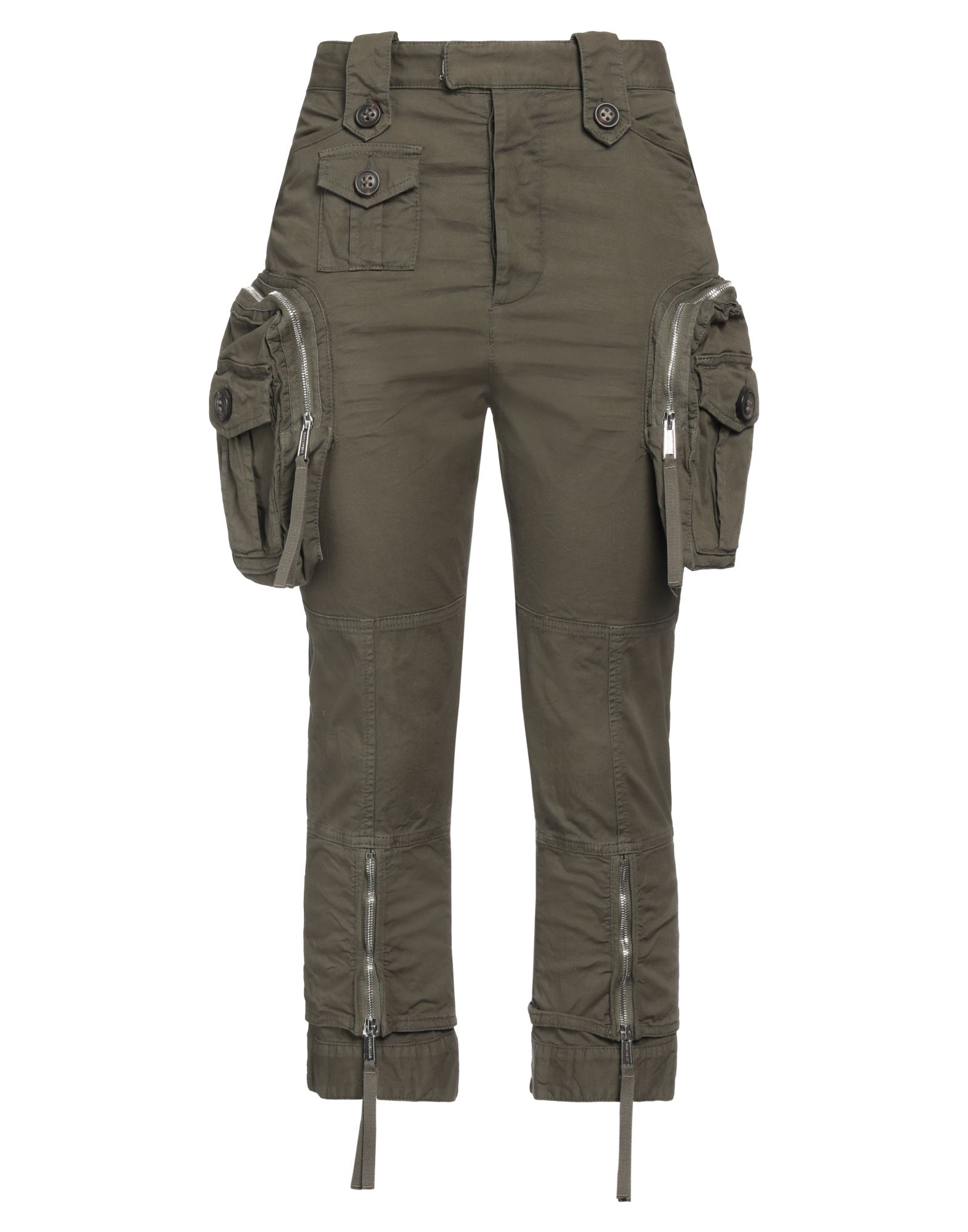 Dsquared2 Cropped Pants In Green