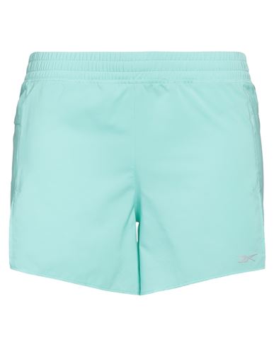 Reebok Woman Shorts & Bermuda Shorts Turquoise Size 16 Recycled Polyester In Blue