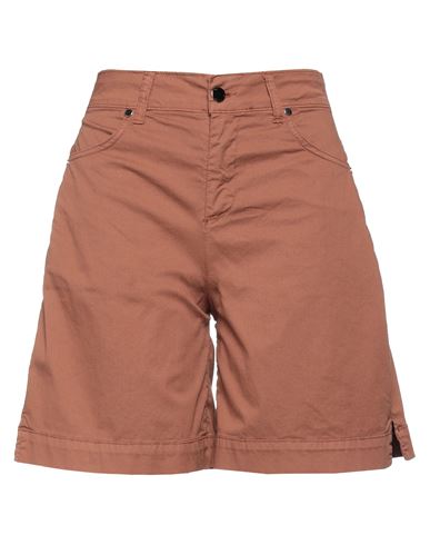 Operà Woman Shorts & Bermuda Shorts Brown Size 6 Cotton, Elastane