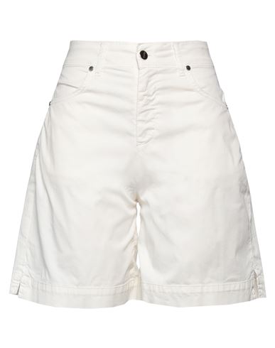 Operà Woman Shorts & Bermuda Shorts Ivory Size 10 Cotton, Elastane In White