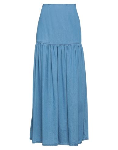 Federica Tosi Woman Denim Skirt Blue Size 4 Cotton