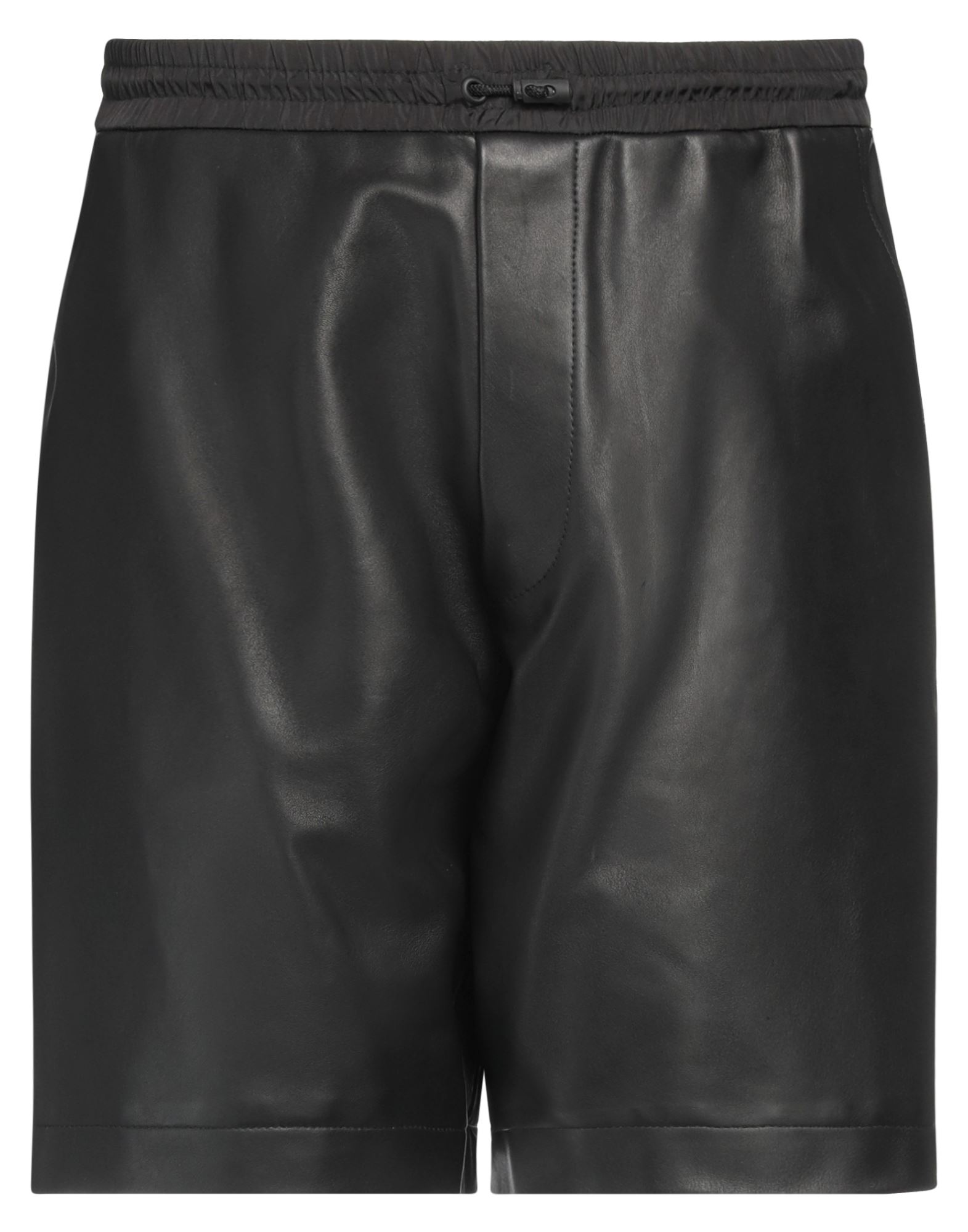 Dsquared2 Man Shorts & Bermuda Shorts Black Size 34 Ovine Leather