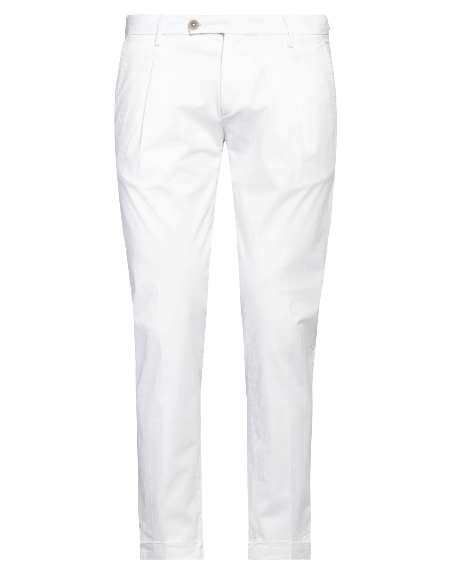 Michael Coal Casual Pants In White