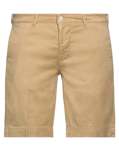 0/zero Construction Man Shorts & Bermuda Shorts Sand Size 30 Linen, Cotton, Elastane In Beige