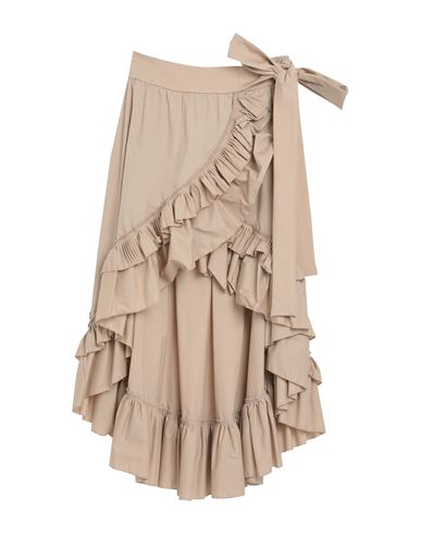 Jijil Woman Mini Skirt Sand Size 2 Cotton, Elastane In Beige