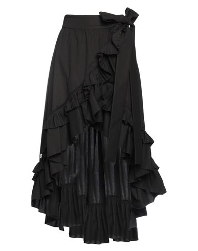 Jijil Woman Mini Skirt Black Size 6 Cotton, Elastane