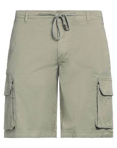 40weft Man Shorts & Bermuda Shorts Sage Green Size 34 Cotton, Elastane