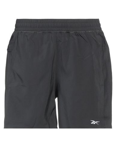 Reebok Woman Shorts & Bermuda Shorts Black Size 8 Recycled Polyester