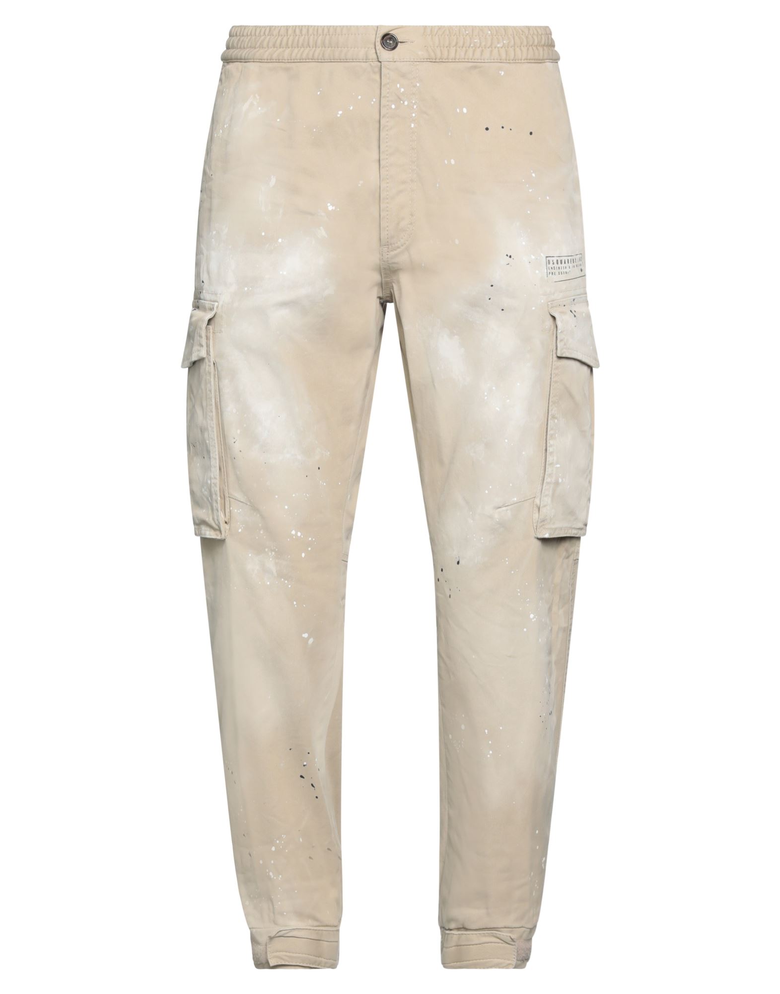 Dsquared2 Cotton Cargo Pants Men In Neutral