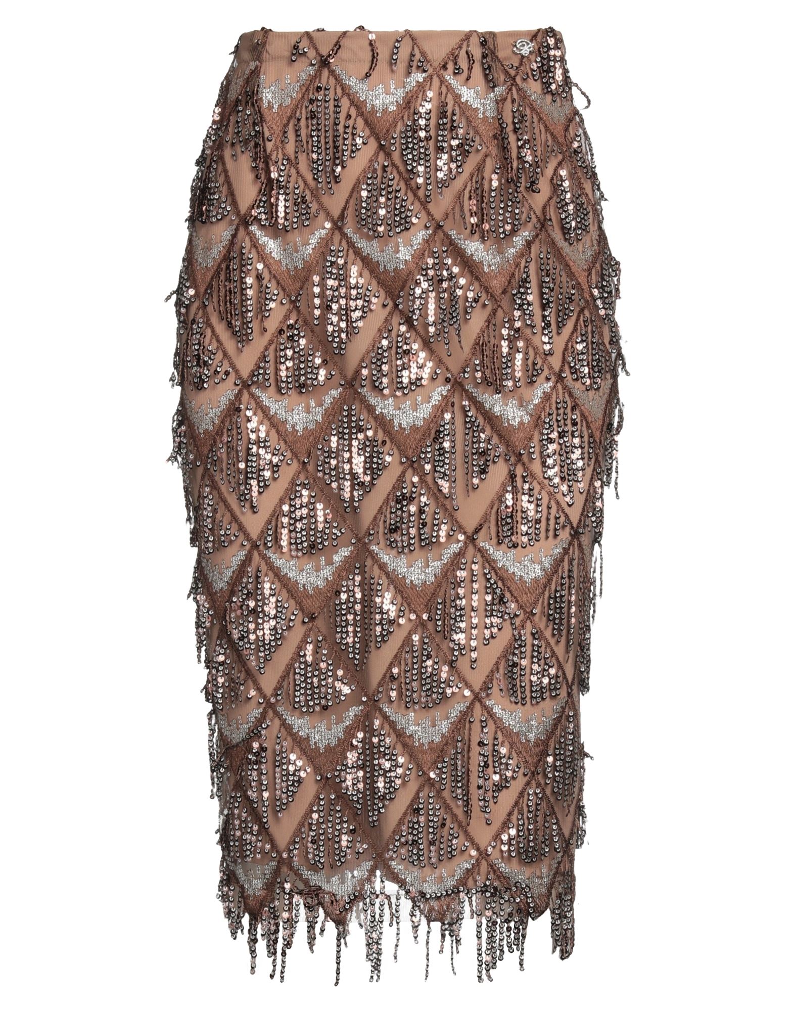 Blumarine Midi Skirts In Brown