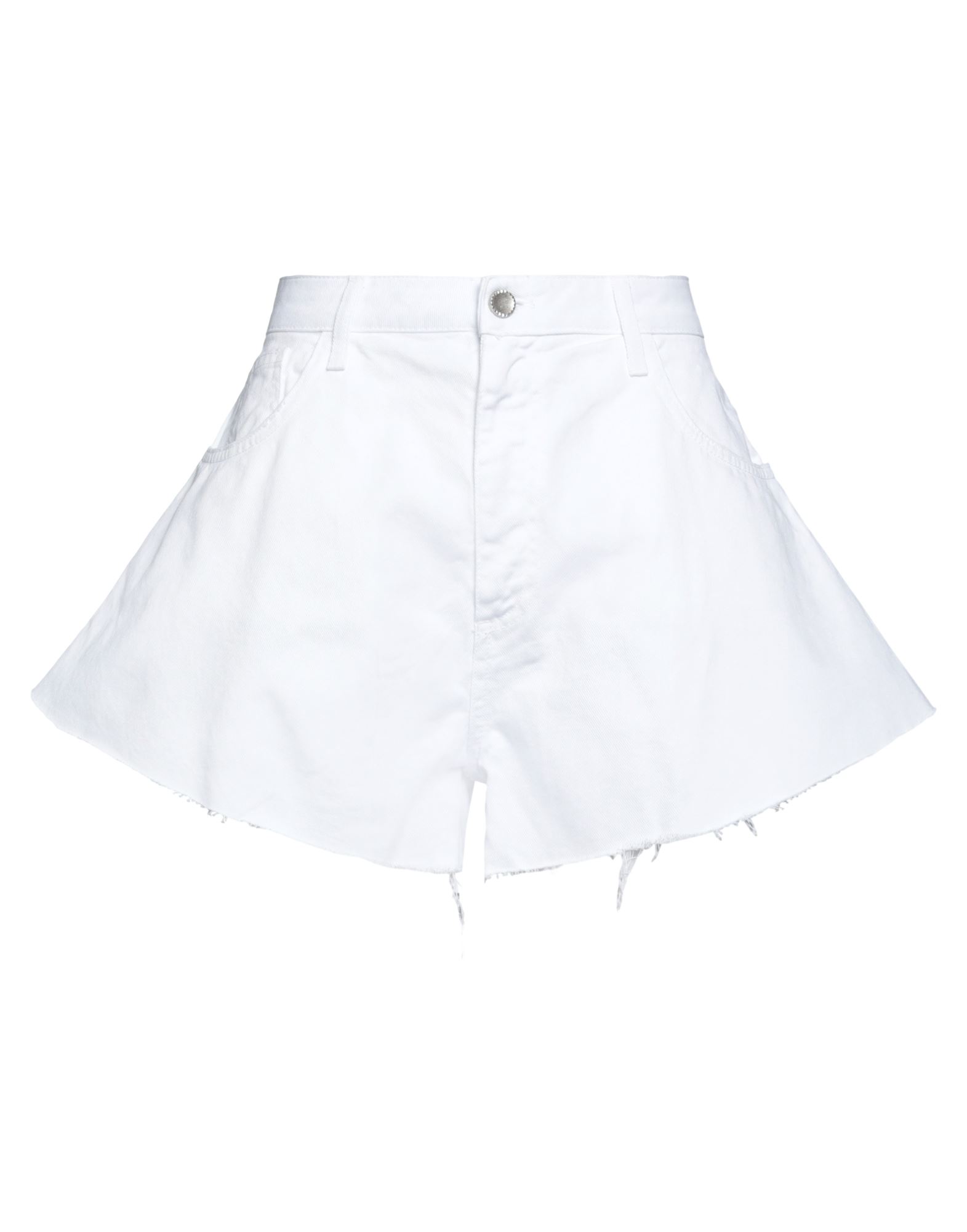 Peperosa Woman Shorts & Bermuda Shorts White Size 10 Cotton