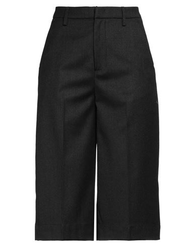 Dondup Woman Cropped Pants Steel Grey Size 6 Virgin Wool, Elastane