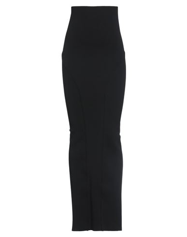 Rick Owens Woman Long Skirt Black Size S Viscose, Polyester, Polyamide, Elastane
