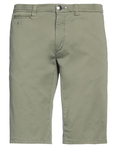 Tramarossa Man Shorts & Bermuda Shorts Military Green Size 37 Cotton, Nylon, Elastane