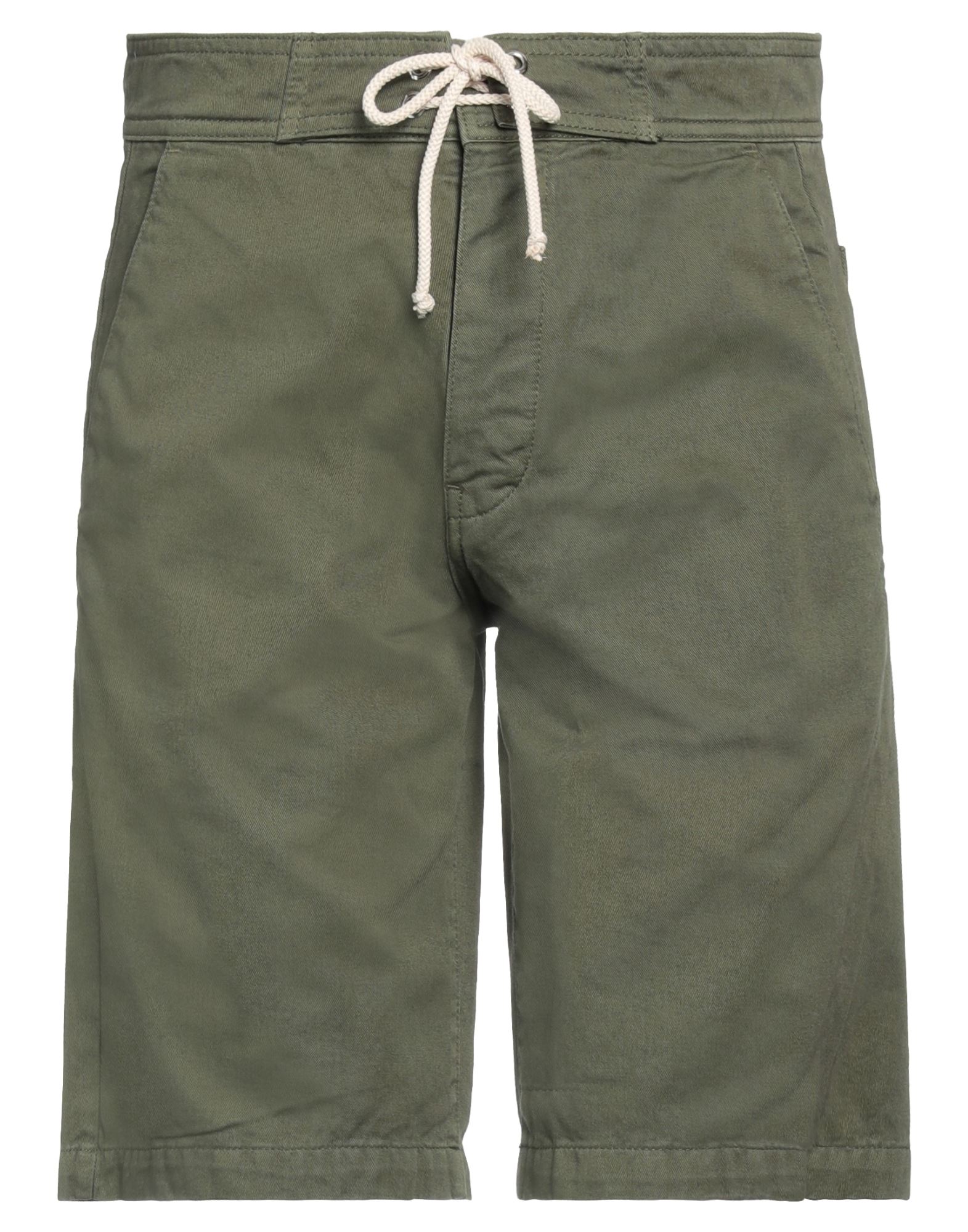 Société Anonyme Man Shorts & Bermuda Shorts Military Green Size Xl Cotton