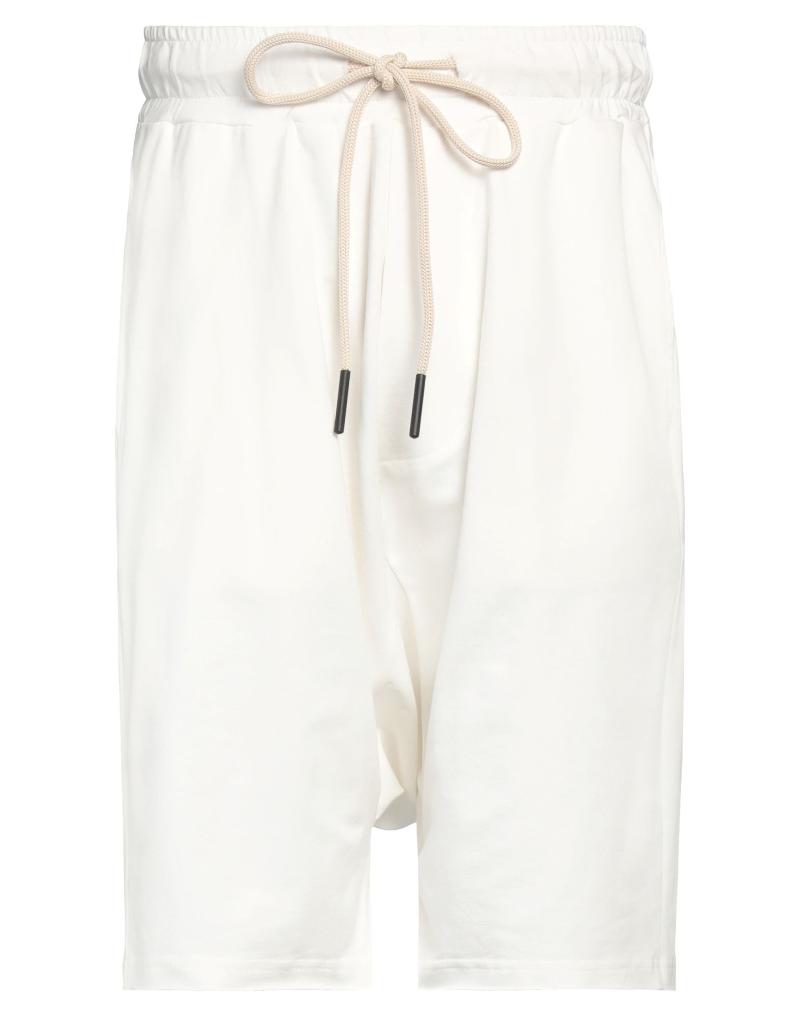 Why Not Brand Man Shorts & Bermuda Shorts Ivory Size M Cotton In White