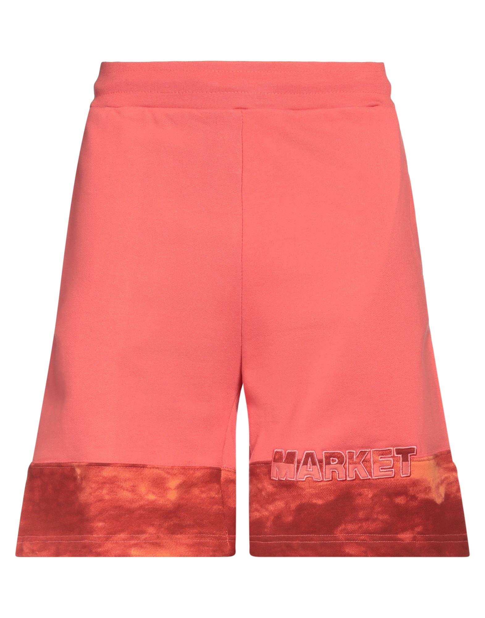 Market Man Shorts & Bermuda Shorts Rust Size Xl Cotton In Red
