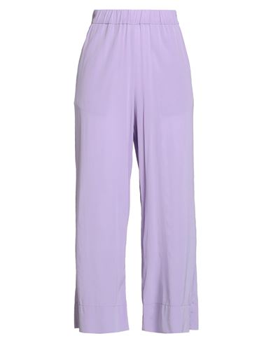 Kiltie Woman Pants Lilac Size 6 Silk, Elastane