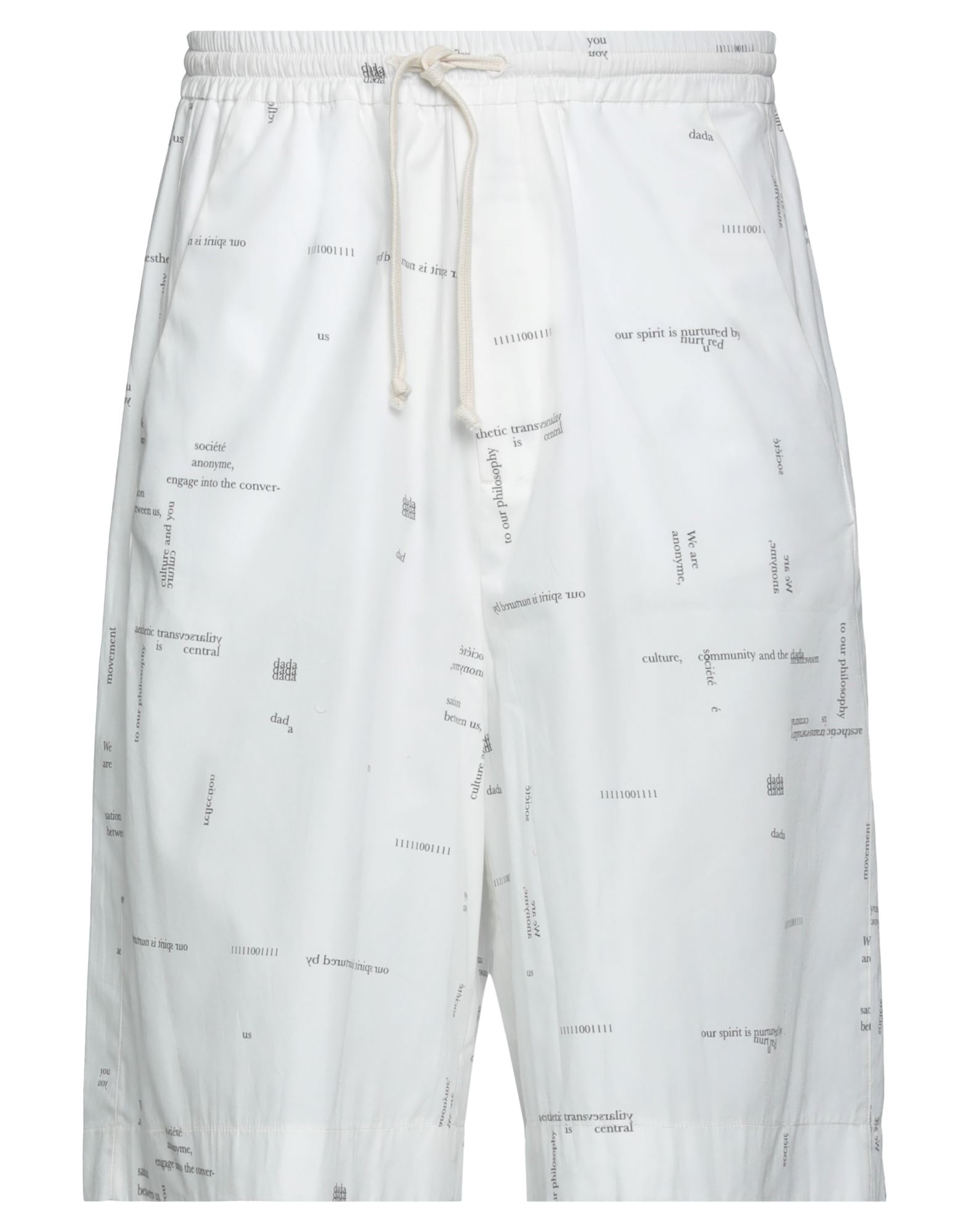 Société Anonyme Man Shorts & Bermuda Shorts White Size S Cotton