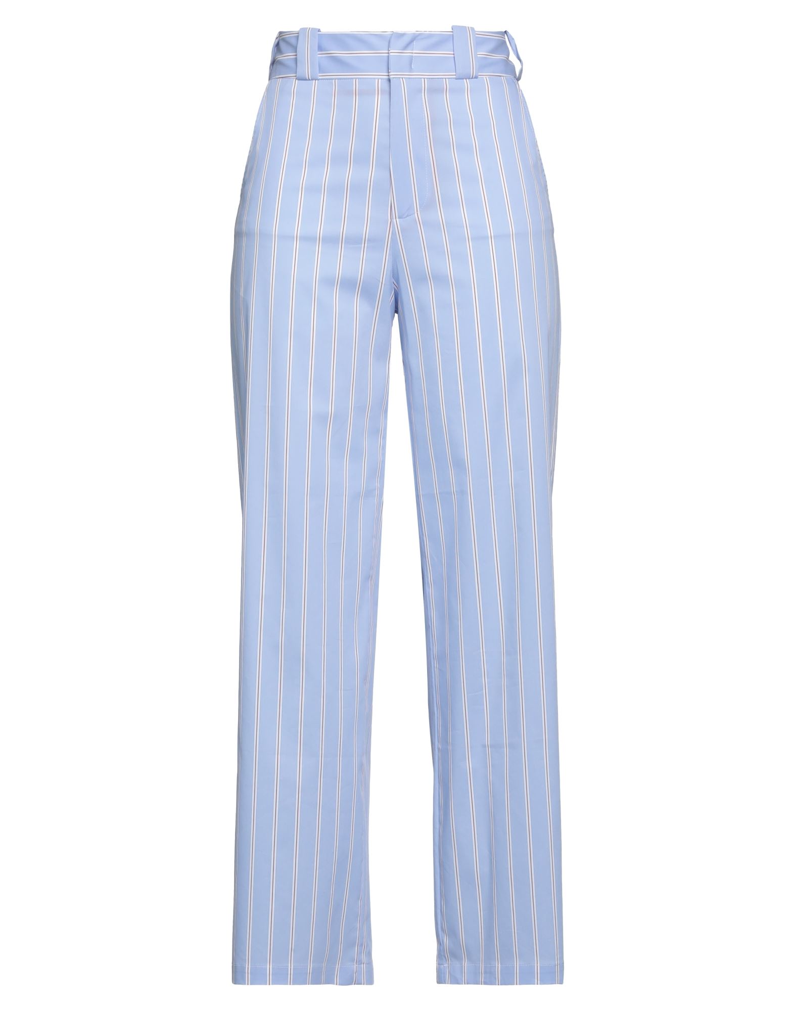 Merci .., Woman Pants Light Blue Size 2 Cotton, Polyamide, Elastane