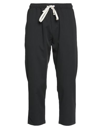 Why Not Brand Man Cropped Pants Black Size Xl Polyester, Viscose, Elastane