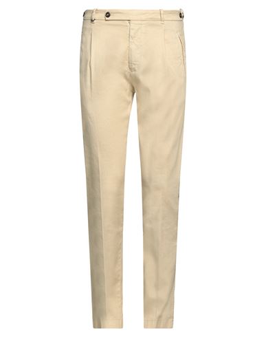 Berwich Man Pants Sand Size 28 Linen, Cotton, Elastane In Beige