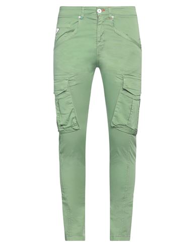 Berna Man Pants Green Size 28 Cotton, Elastane