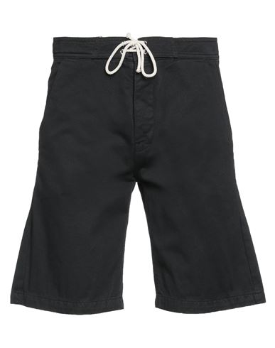 Société Anonyme Man Shorts & Bermuda Shorts Black Size L Cotton