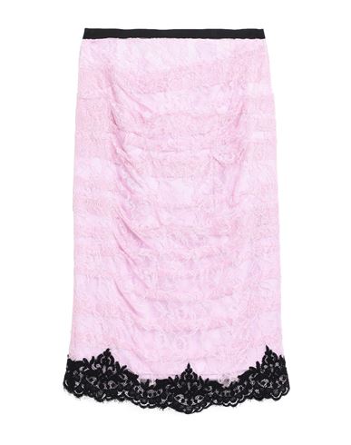 Anna Molinari Woman Midi Skirt Pink Size 10 Viscose, Polyamide, Cotton