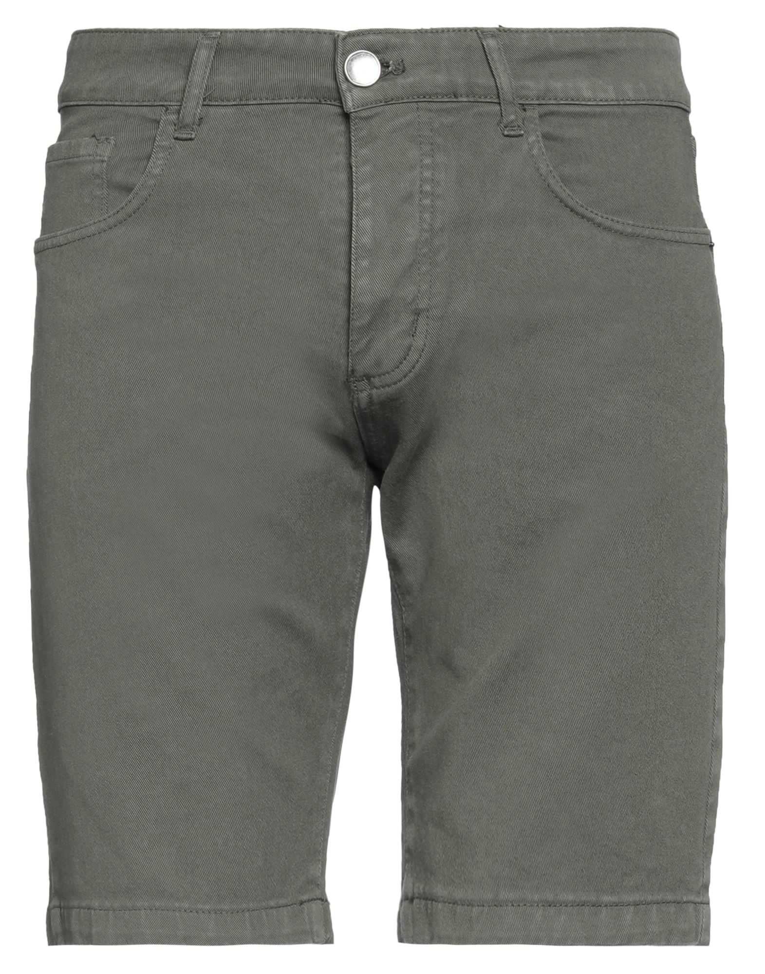 Baramon Man Shorts & Bermuda Shorts Military Green Size 36 Cotton, Elastane